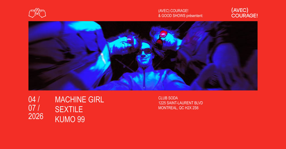 Flyer for Machine Girl - Montréal