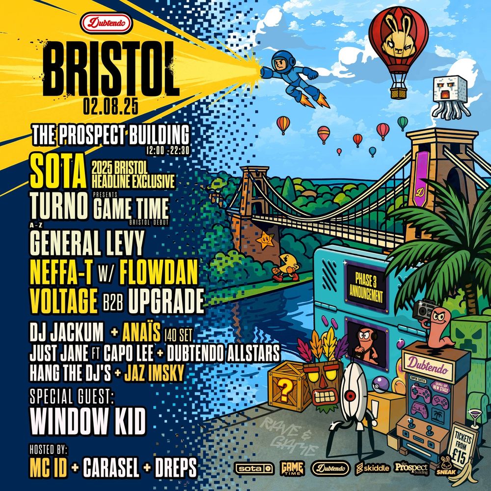 Flyer for Dubtendo Day Festival - Bristol