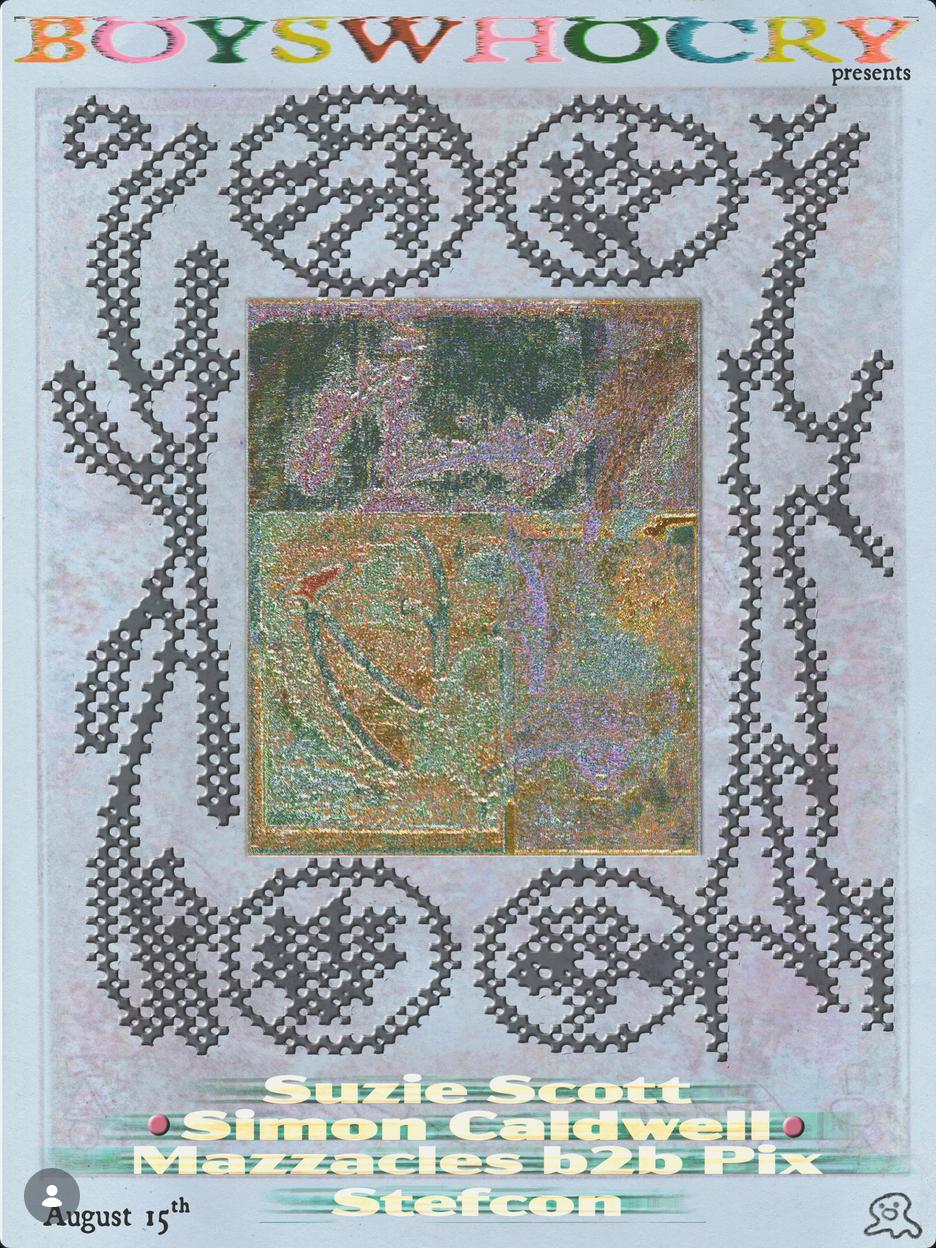 Flyer for Boyswhocry Presents: Simon Caldwell