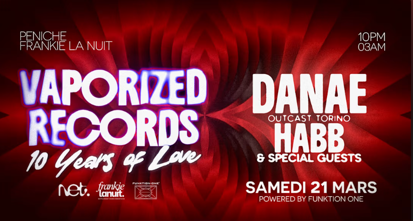 Flyer for Les 10 ans de Vaporized