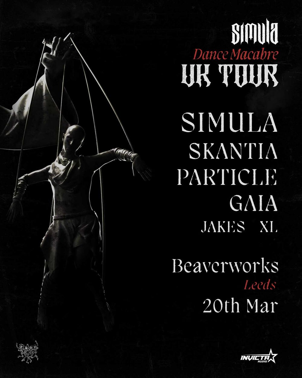 Flyer for Simula presents: Dance Macabre - Leeds