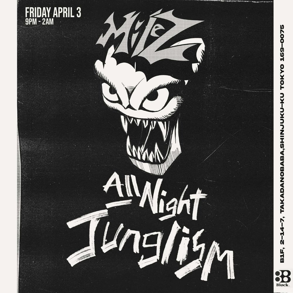 Flyer for ALL Night Junglism
