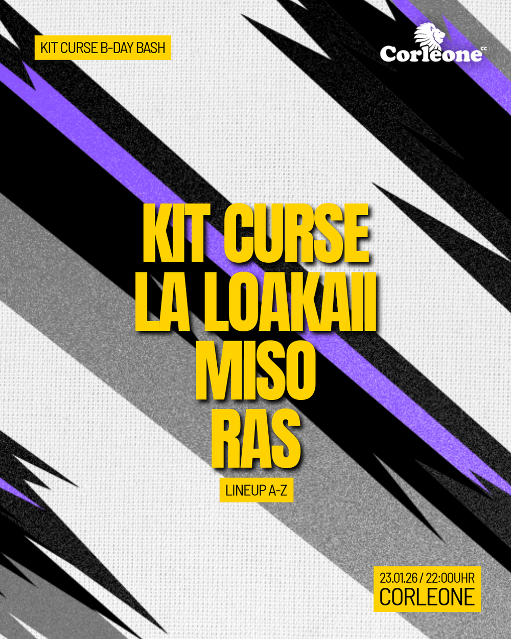 Flyer for Kit Curse Birthday Bash
