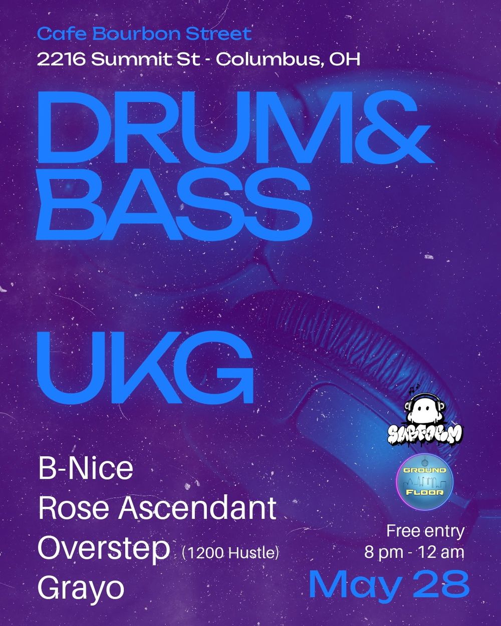 Flyer for Drum n bass & UKG