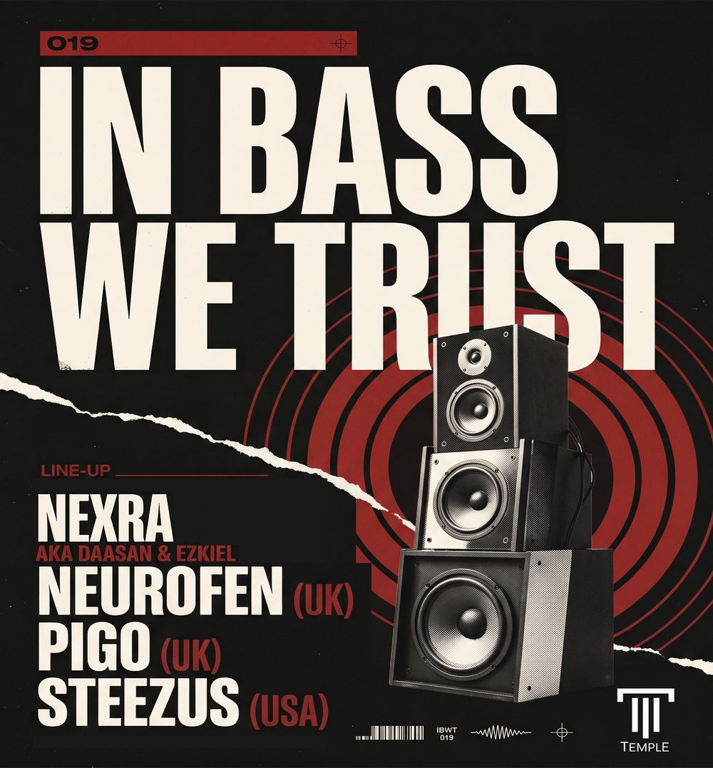 Flyer for IN BASS WE TRUST 019