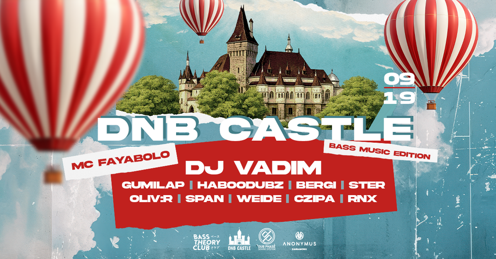 Flyer for OPEN AIR DNB CASTLE SEASON CLOSING