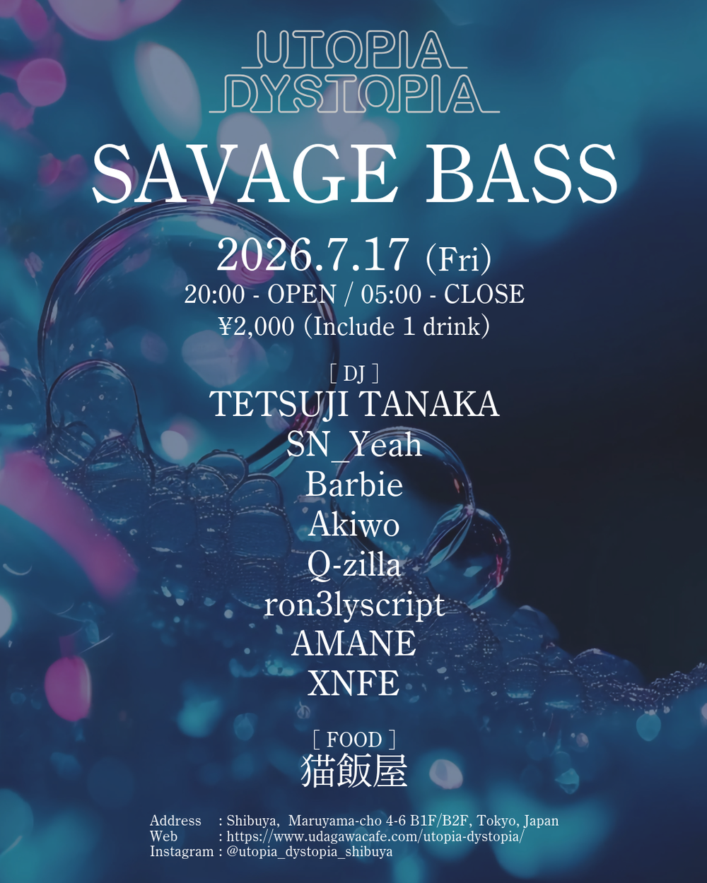 Flyer for SAVAGE BASS