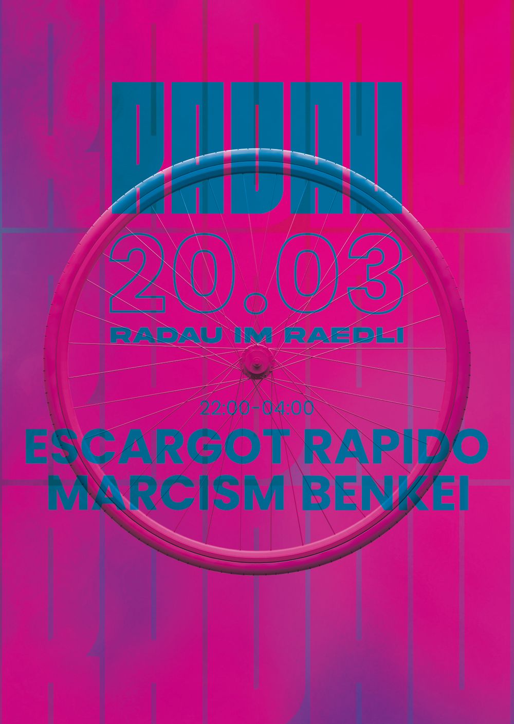 Flyer for Radau im Raedli