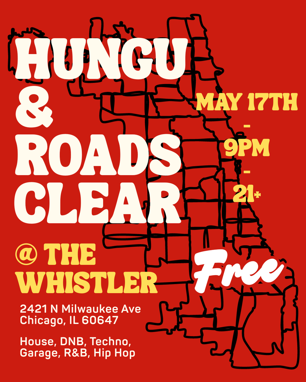 Flyer for Hungu & Roads Clear