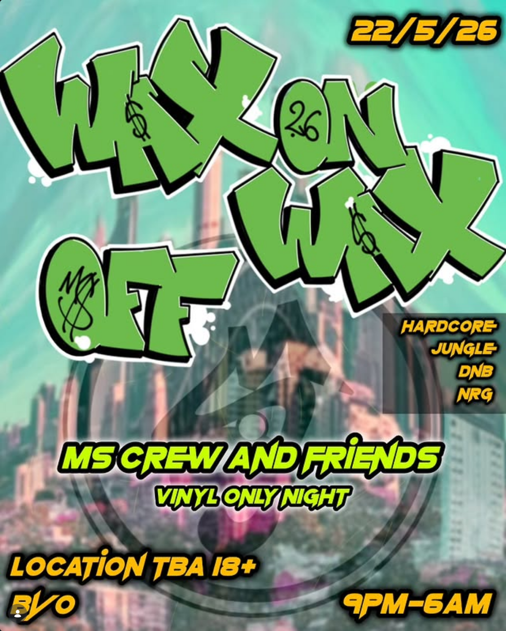 Flyer for Wax On Wax Off