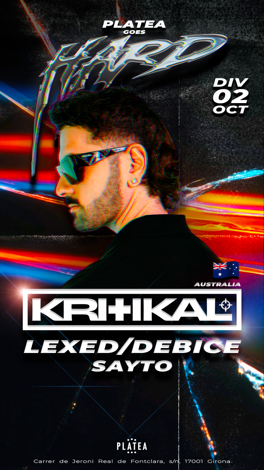 Flyer for Platea Goes Hard