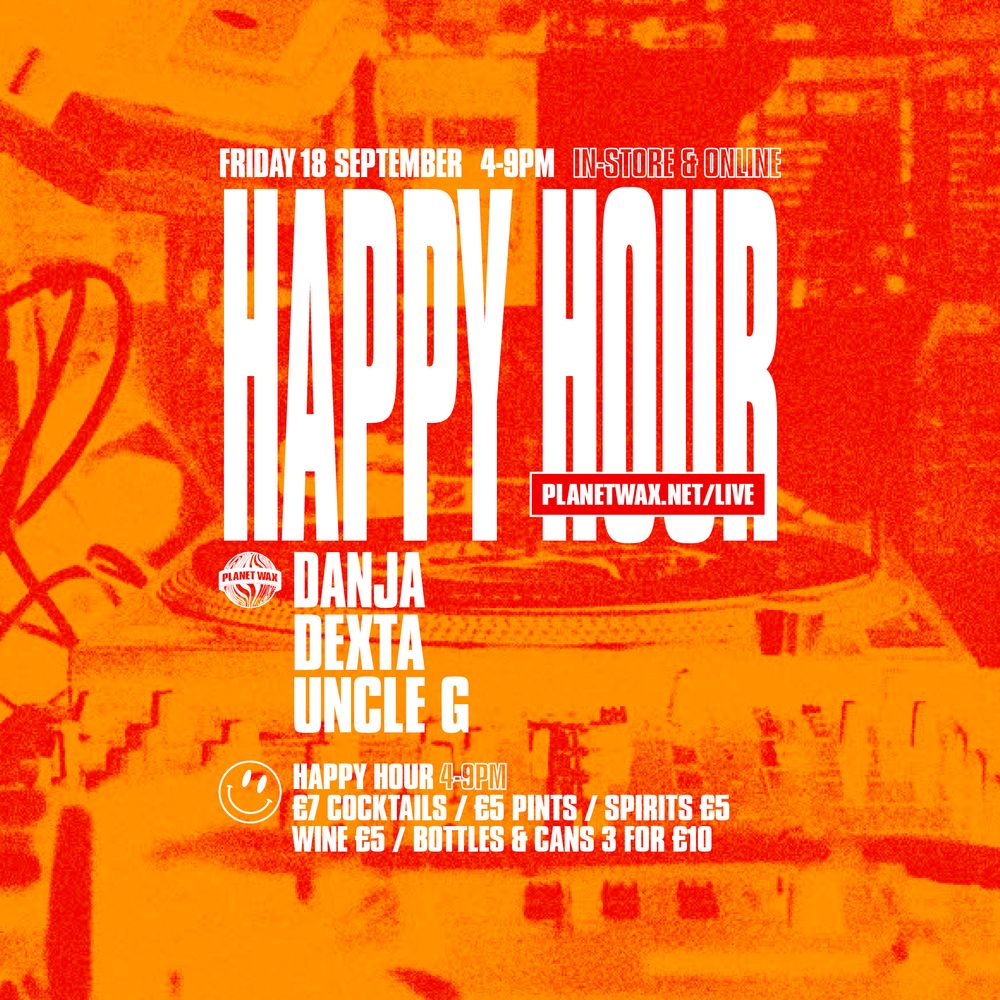 Flyer for HAPPY HOUR