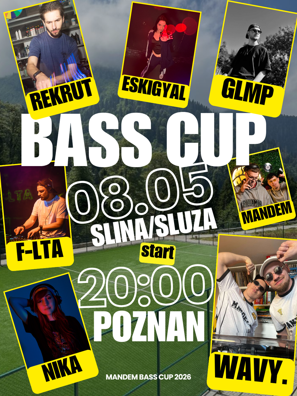 Flyer for Mandem BASS CUP POZNAŃ with WAVY