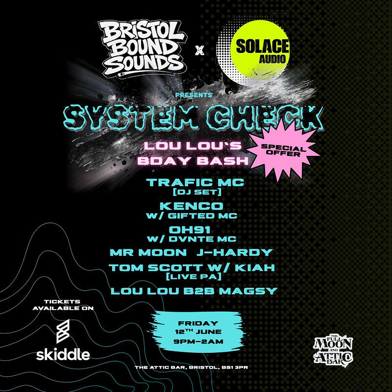 Flyer for System Check: Lou-Lou's Birthday Bash