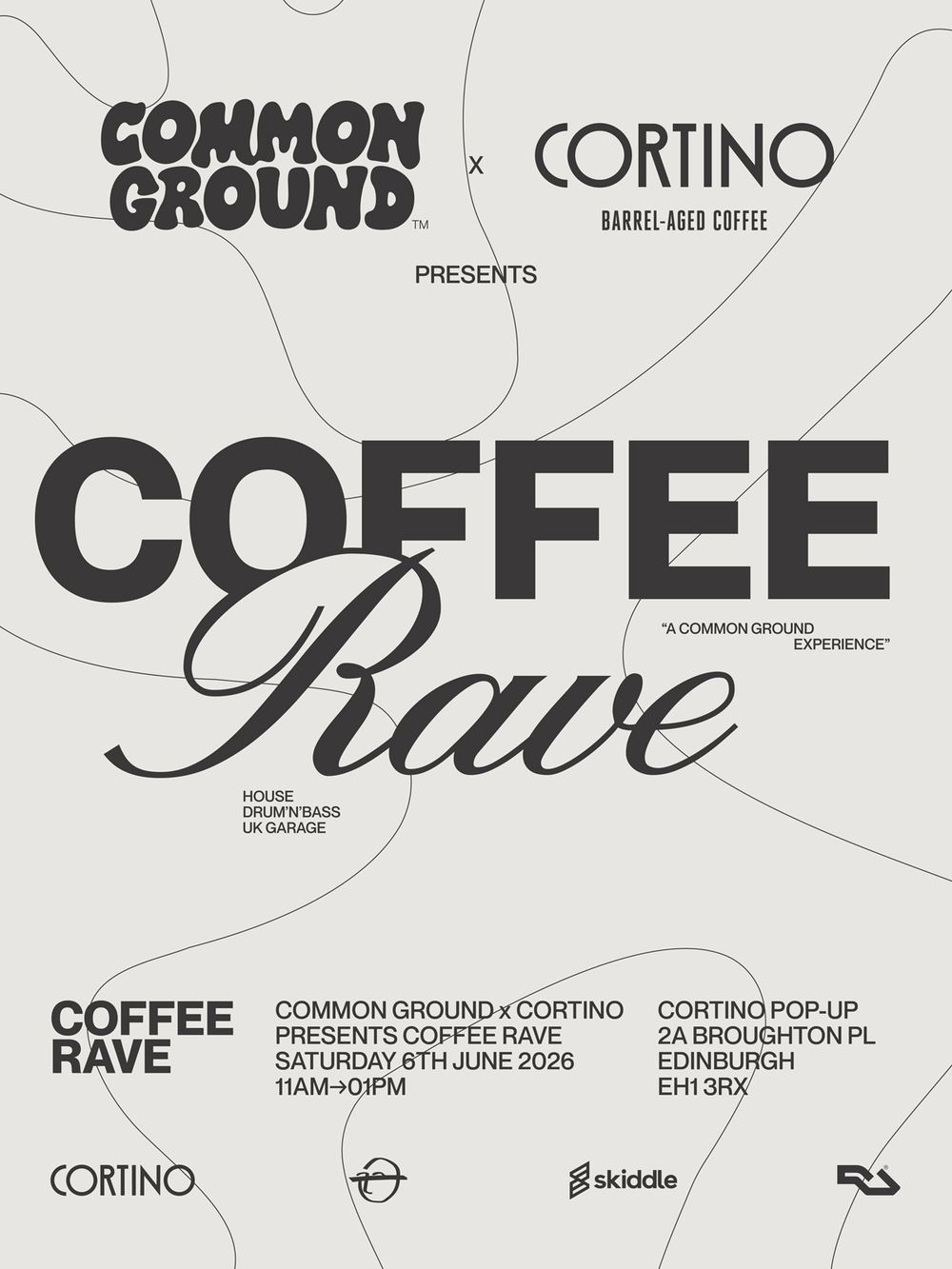 Flyer for Common Ground x Cortino