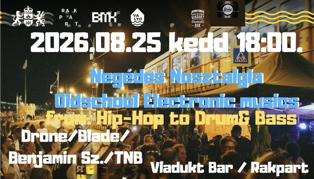 Flyer for Smokin drumz presents Negédes nosztalgia