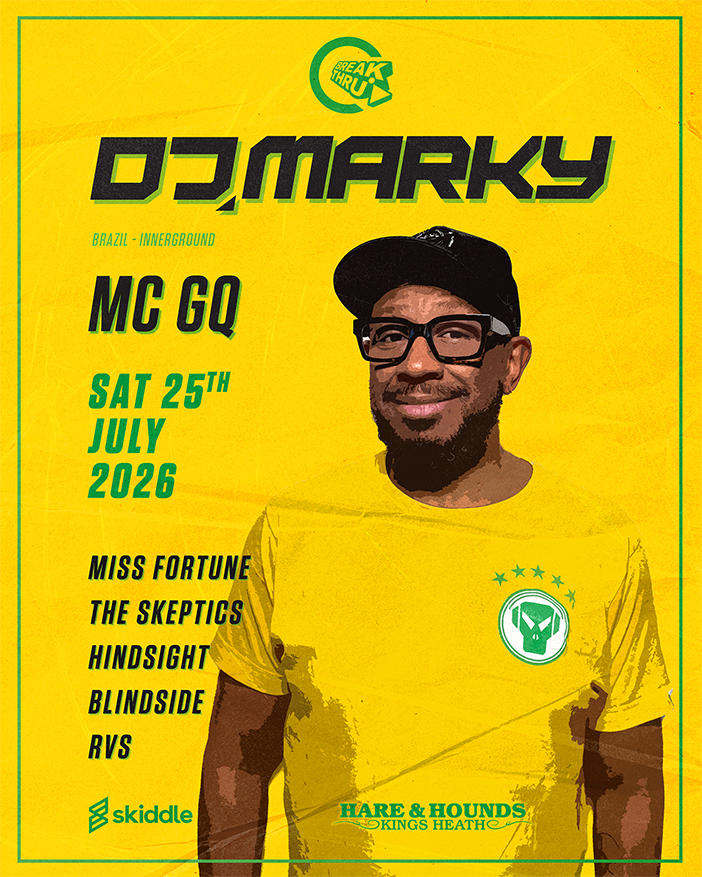 Flyer for Break Thru - DJ Marky