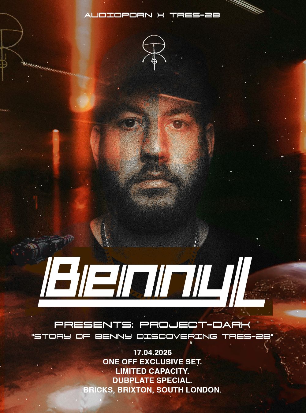 Flyer for Benny L presents: Project-DaRK