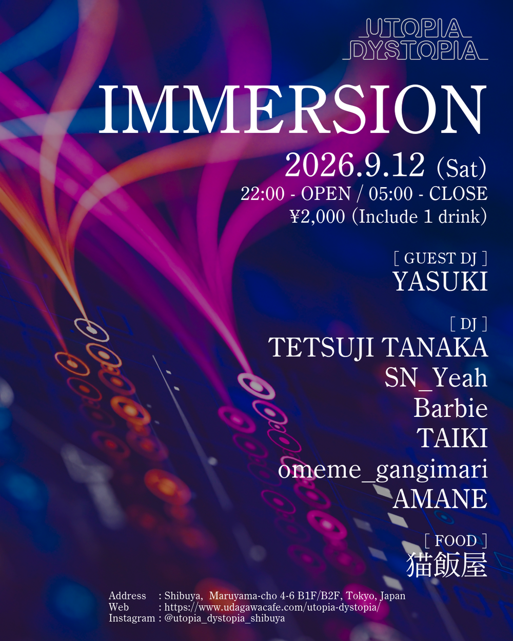 Flyer for IMMERSION