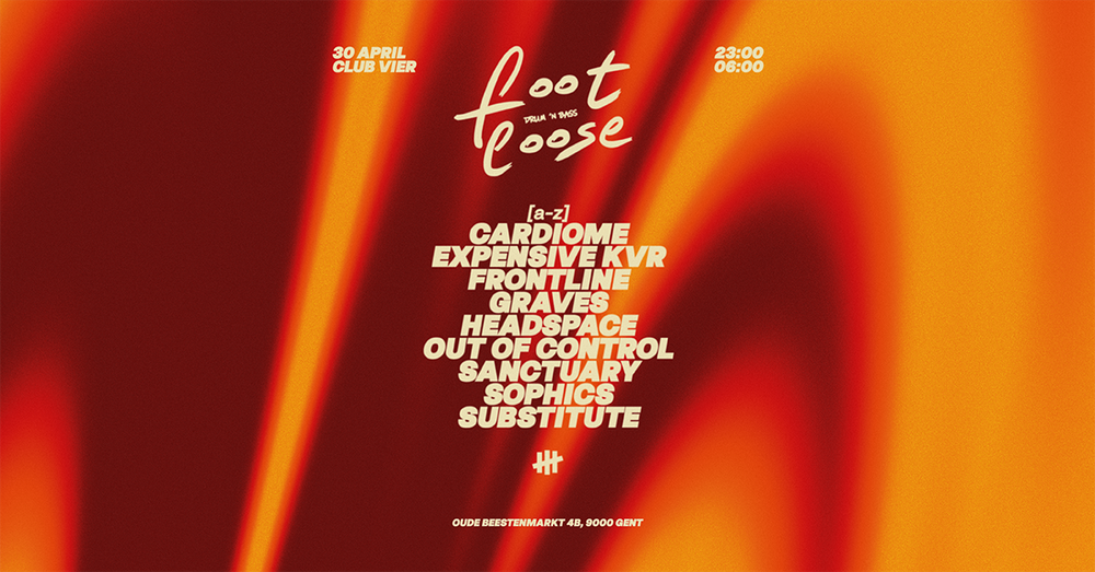 Flyer for Footloose - Club Vier
