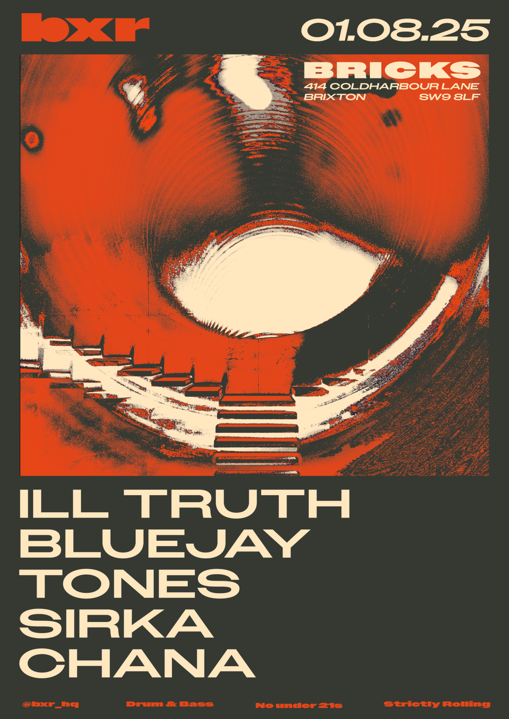 Flyer for BXR x Ill Truth