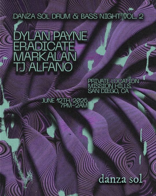Flyer for Danza Sol Drum & Bass Night Vol.2