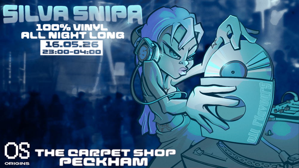 Flyer for Silva Snipa (100% Vinyl All Night Long)