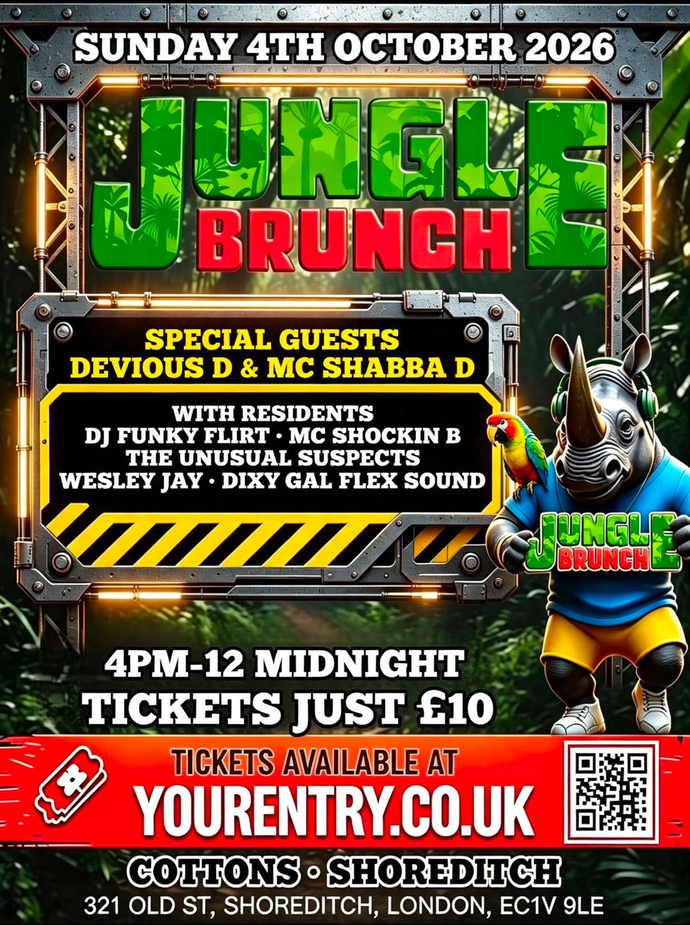 Flyer for Jungle Brunch