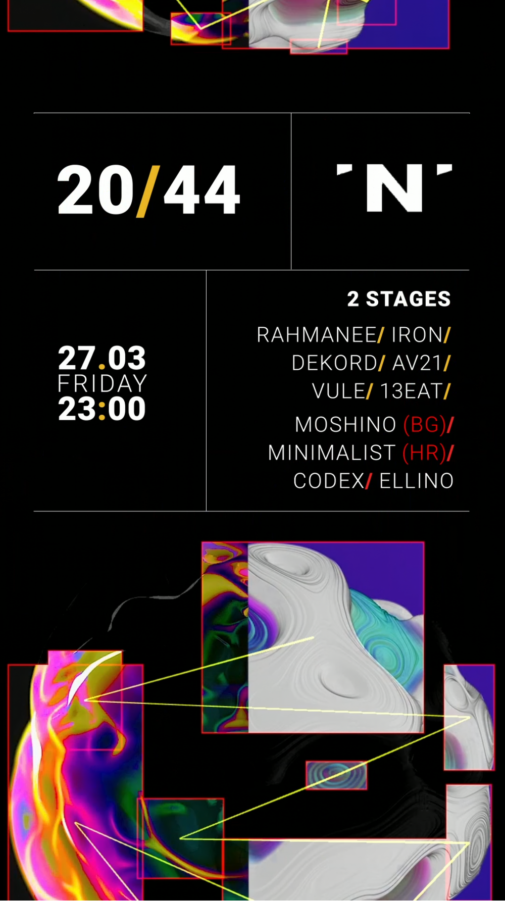 Flyer for Belgrade'n'Bass