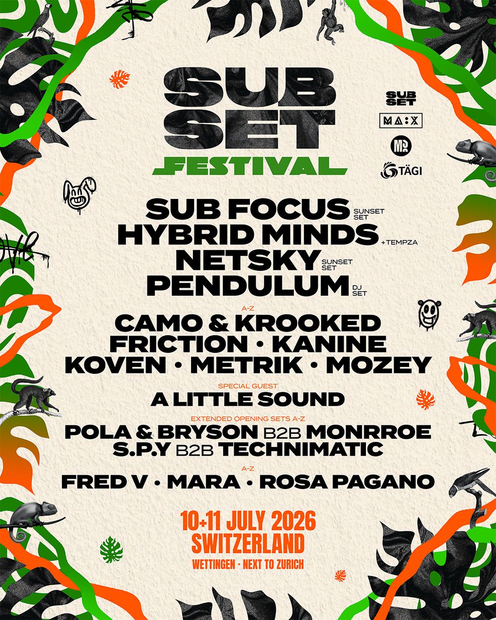 Flyer for Subset Festival 2026
