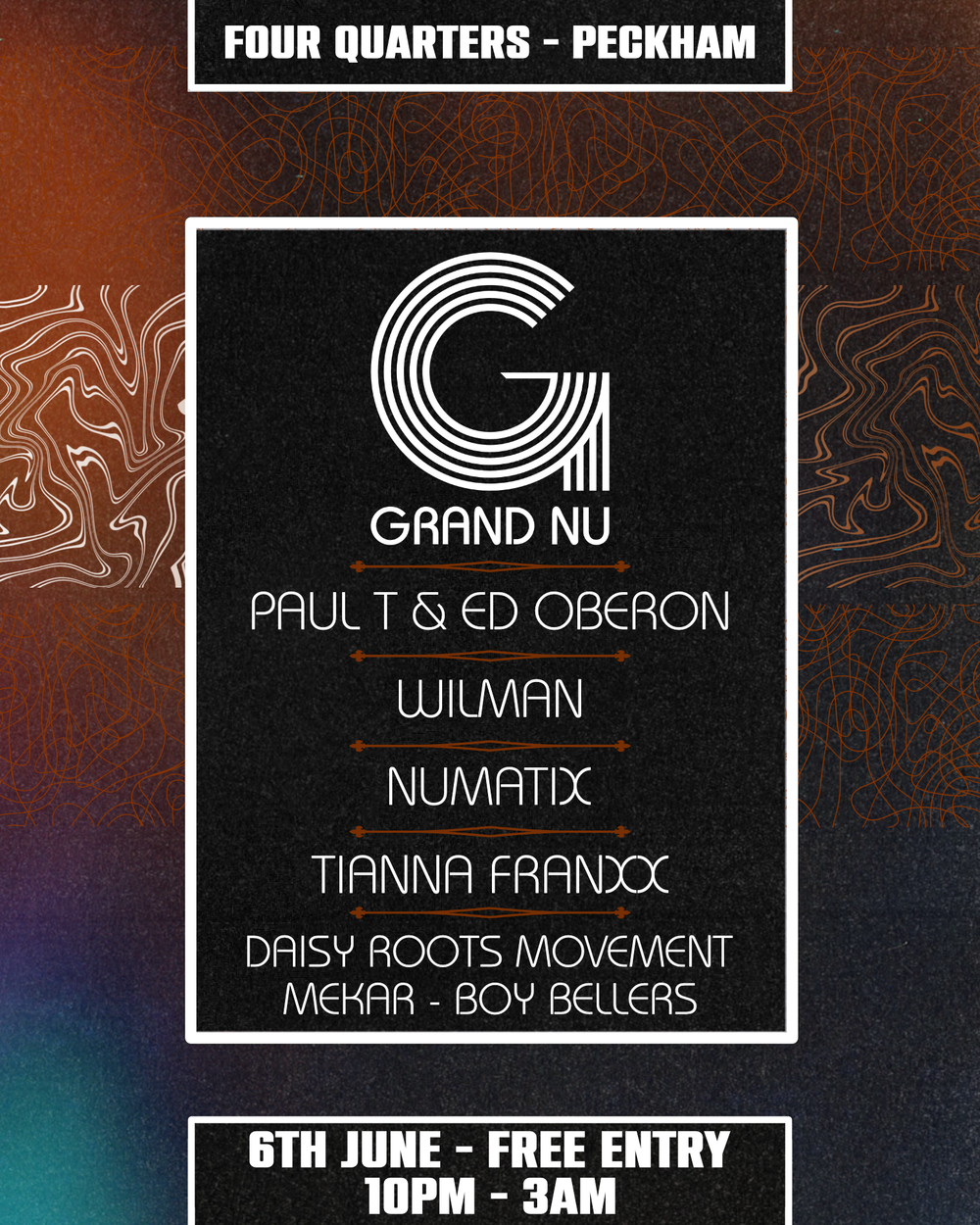 Flyer for GRAND NU MUSIC
