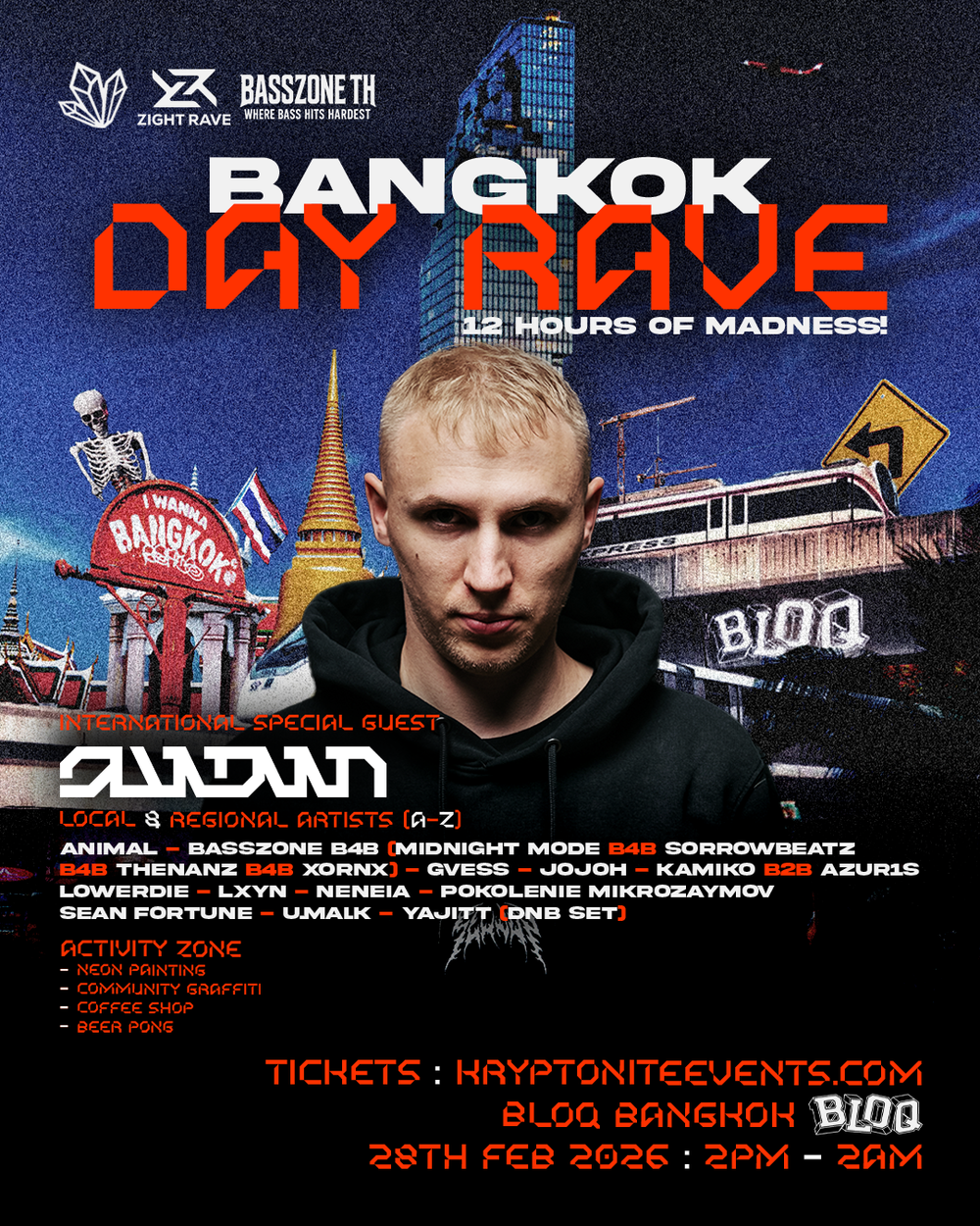 Flyer for BANGKOK DAY RAVE