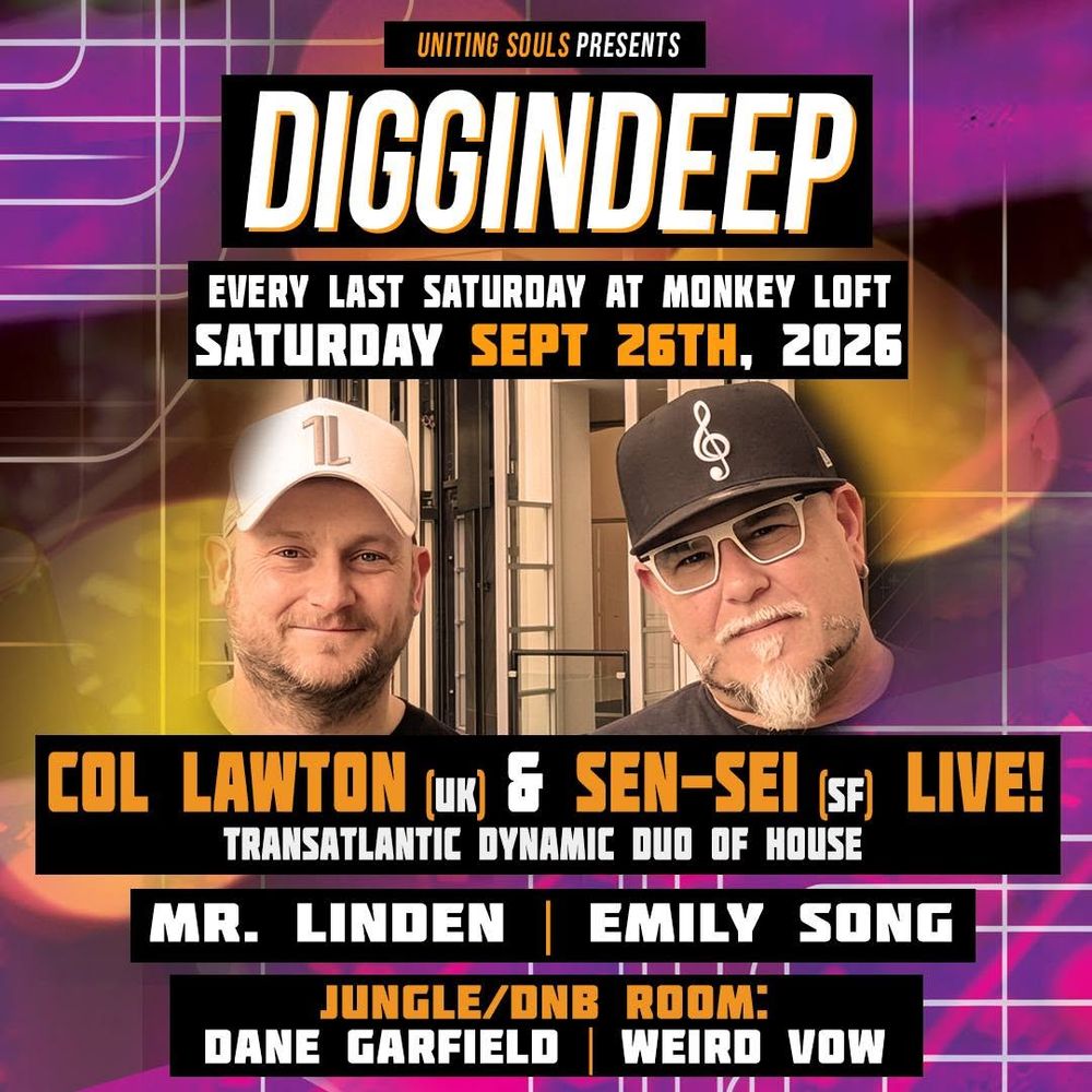 Flyer for DigginDeep - Uniting Souls Record Release