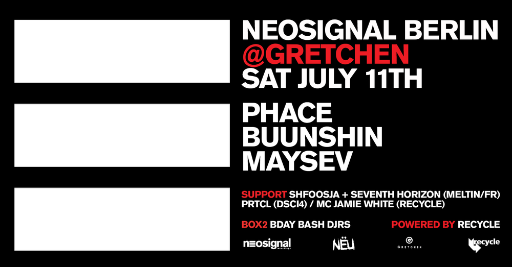 Flyer for Recycle: NEOSIGNAL BERLIN