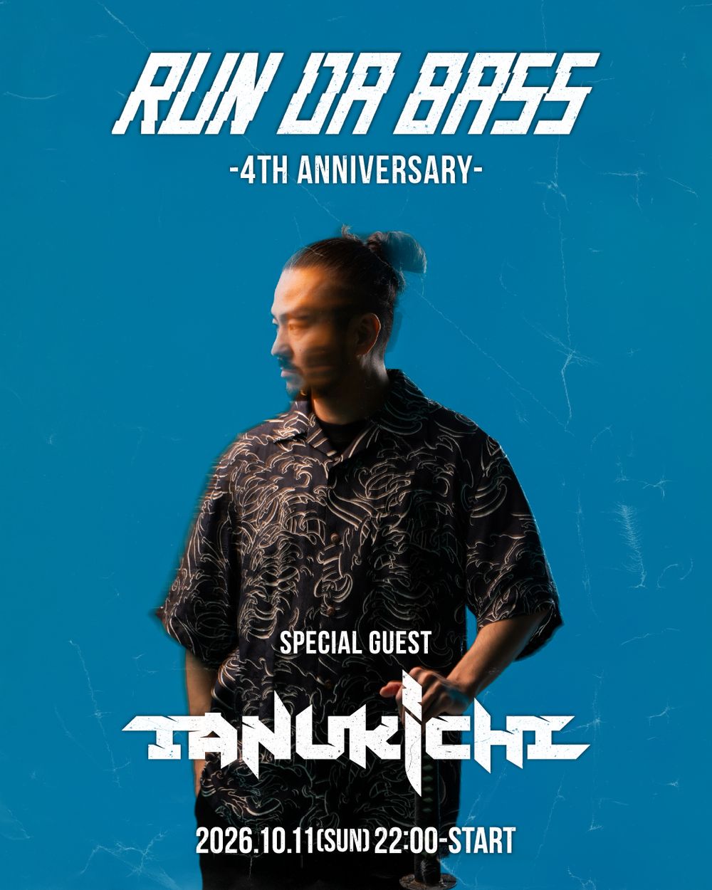 Flyer for RUN DA BASS -4th Anniversary-