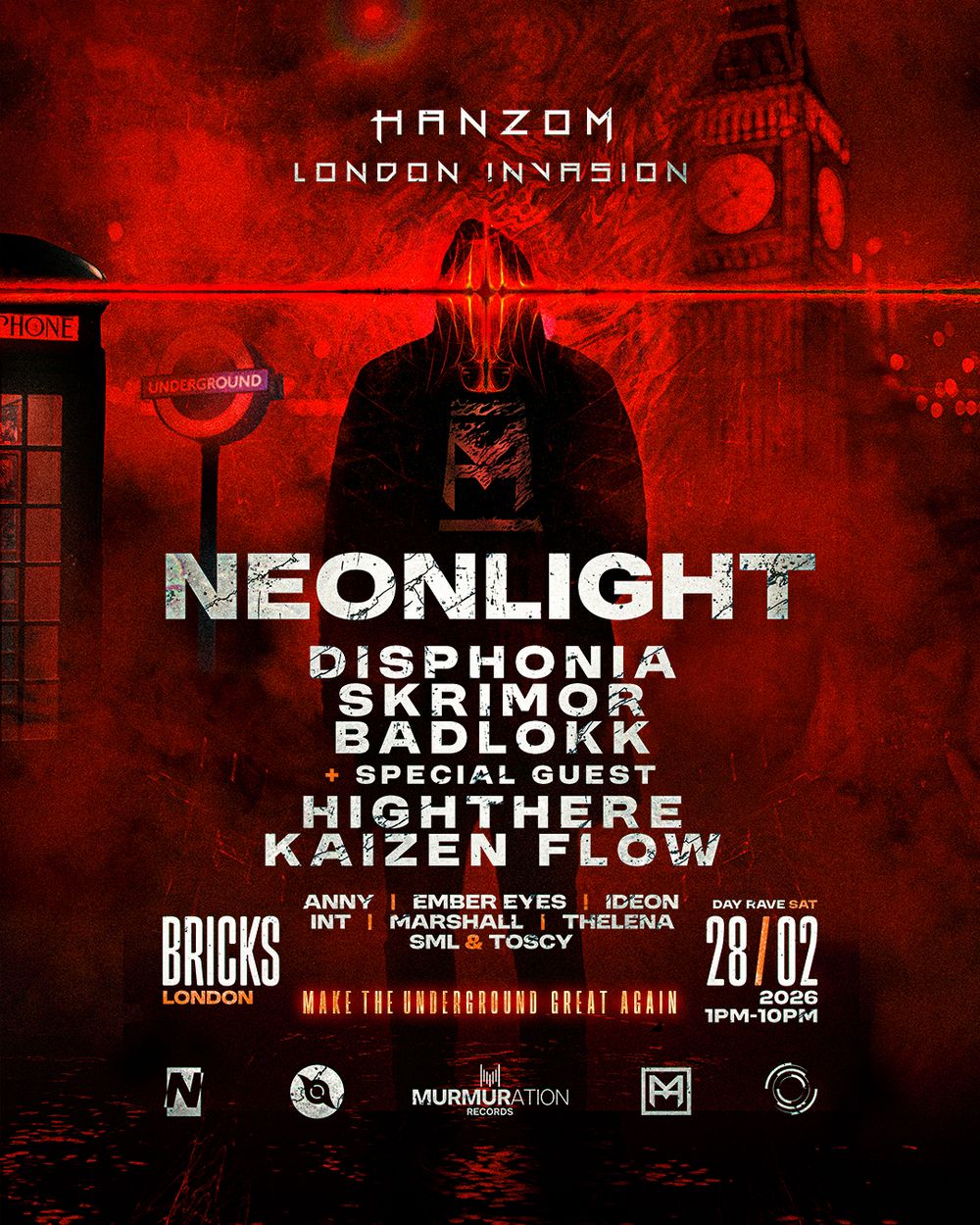 Flyer for Hanzom Music: London Invasion
