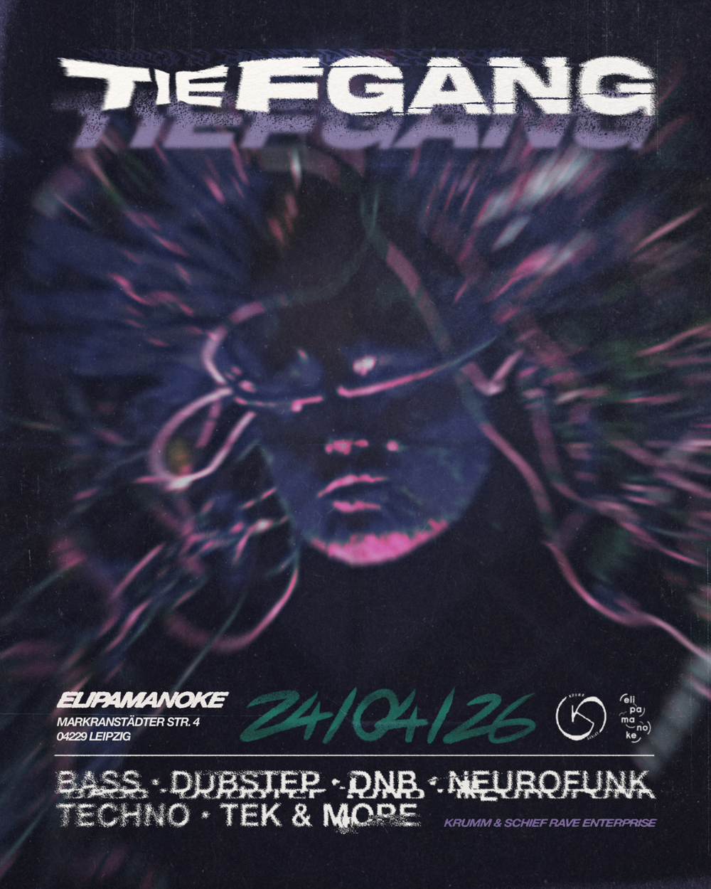 Flyer for Tiefgang by Krumm & Schief