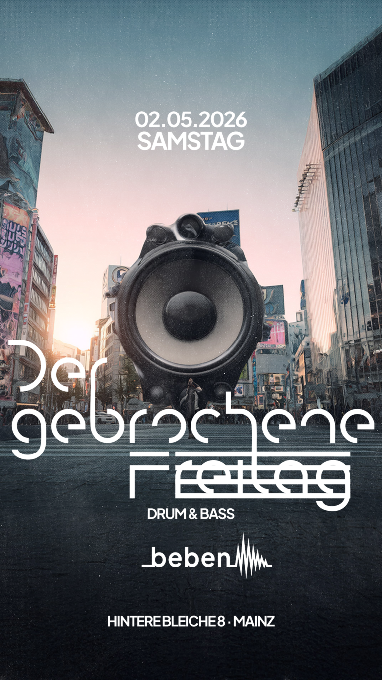 Flyer for Der Gebrochene Samstag: Cine · Flatline · Tigger · Nicolas Dorwig