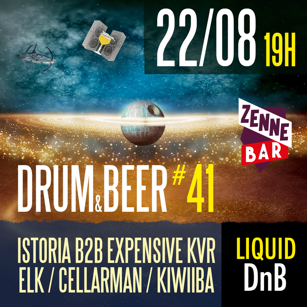 Flyer for Drum & Beer #41: Liquid Funk