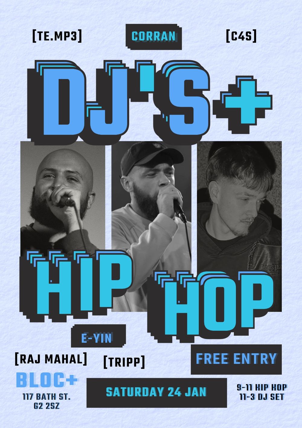 Flyer for Bloc: Corran + C4S & MORE (JUNGLE/DnB)