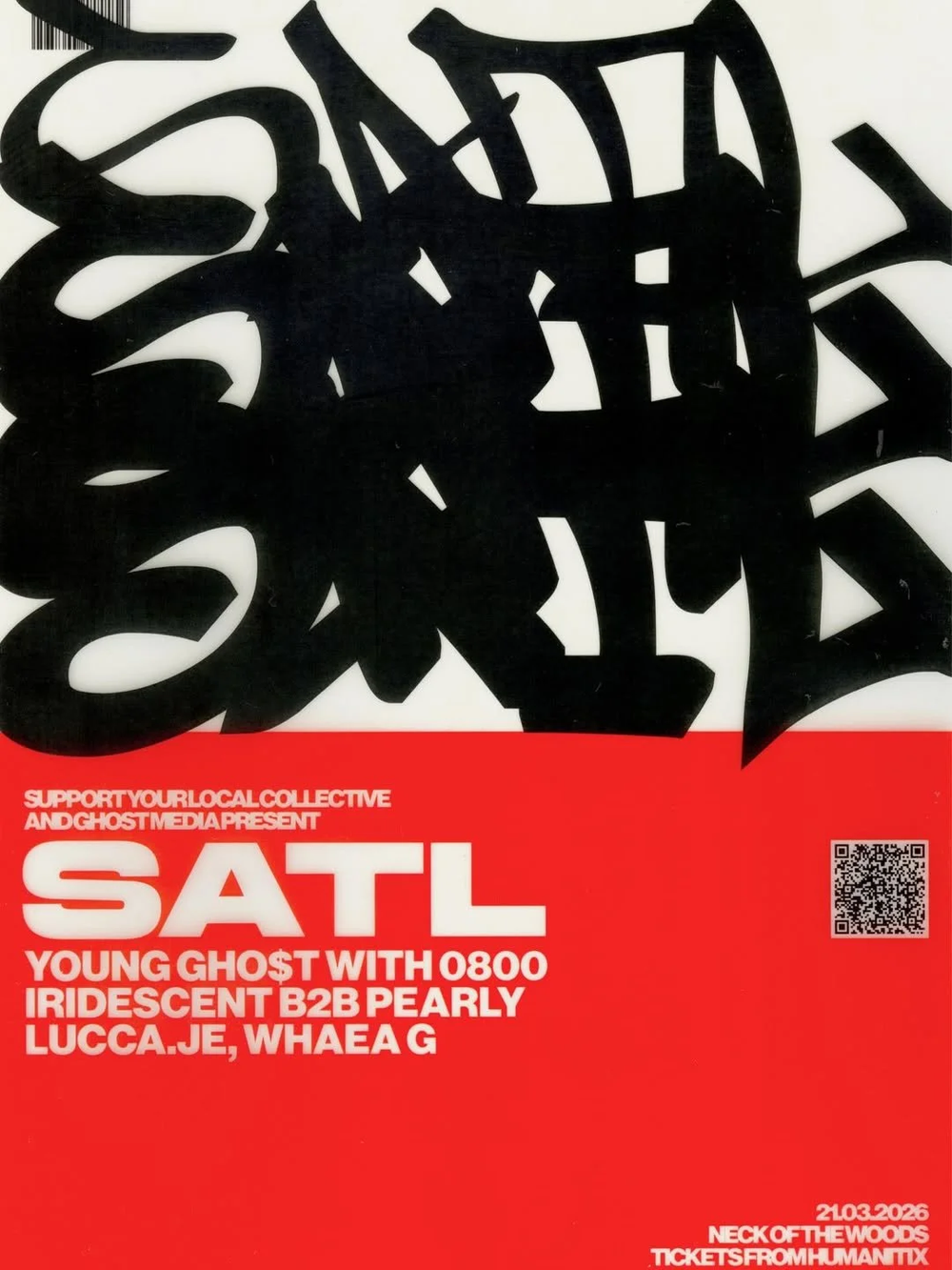 Flyer for SYLC x Ghost Media Presents - SATL (PL)
