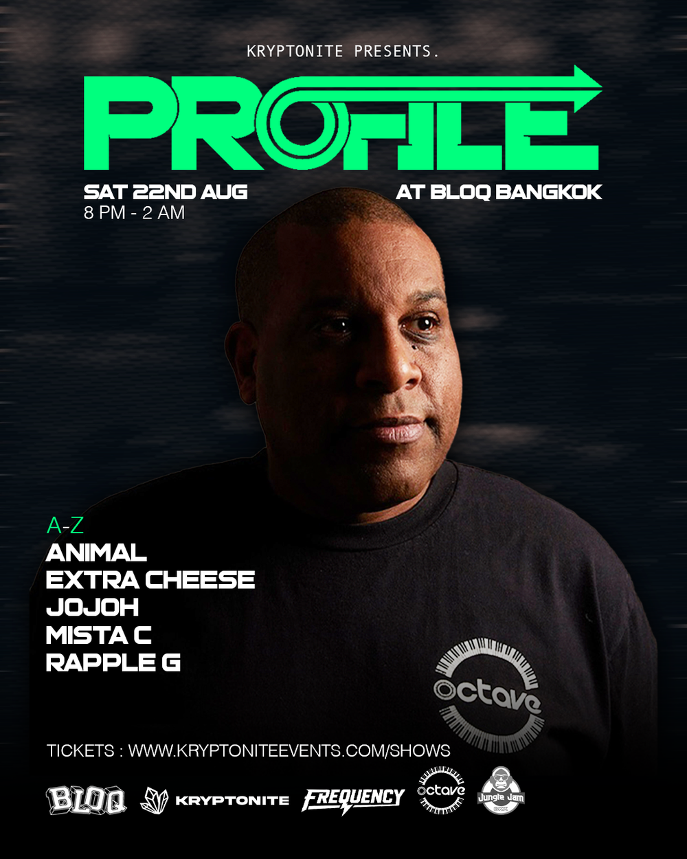 Flyer for PROFILE Live in Bangkok