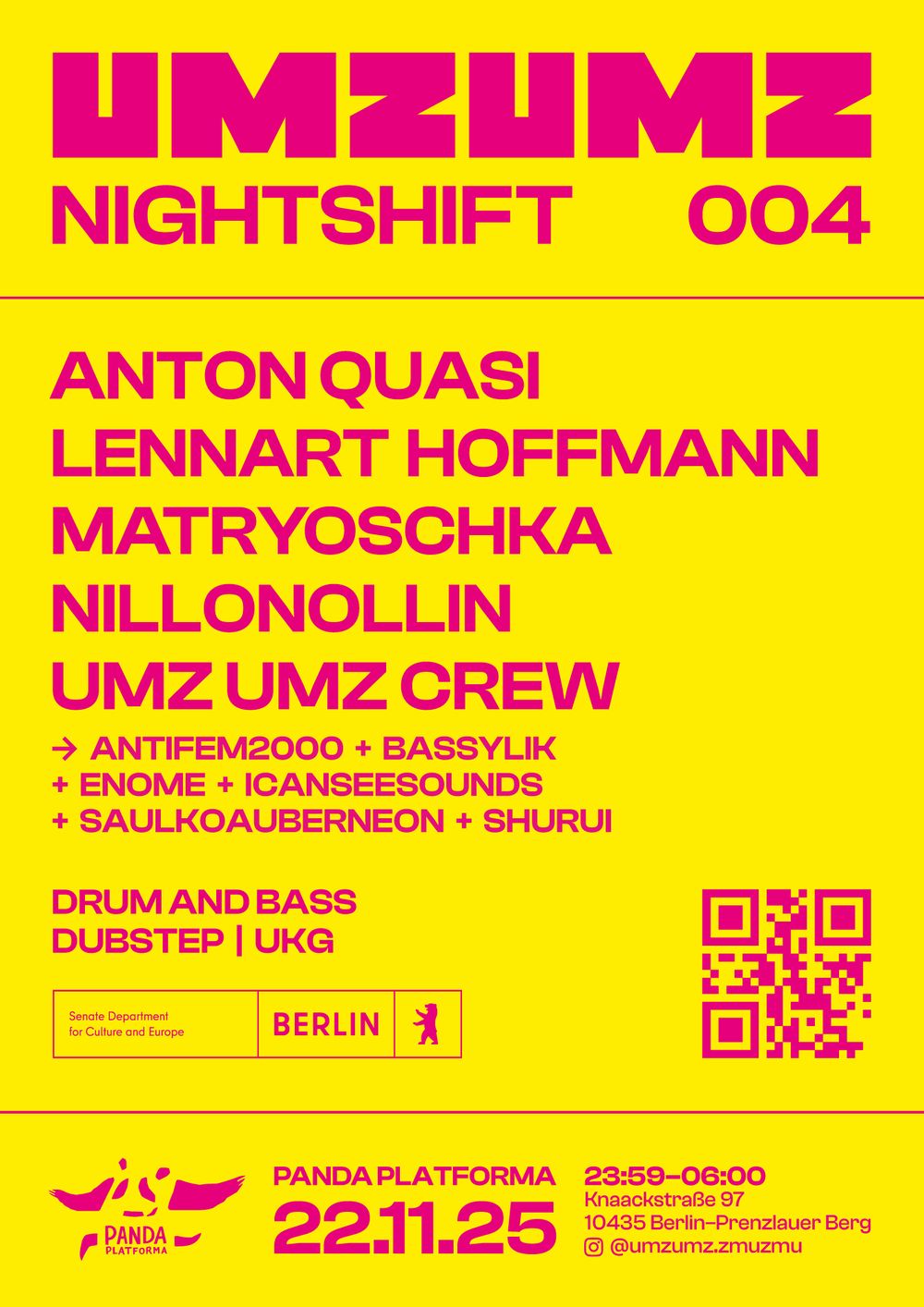 Flyer for UMZ UMZ NIGHTSHIFT 004