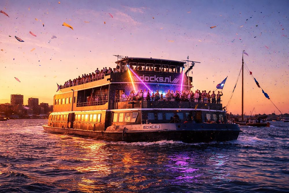 Flyer for BOAT PARTY - Amsterdam Forever // Jungle / Drum & Bass / Hardcore / Rave