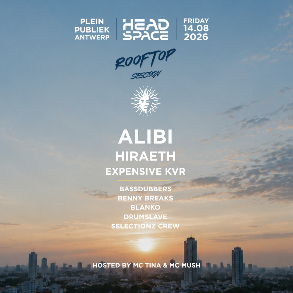 Flyer for Headspace presents Alibi & Redeyes - Rooftop Party