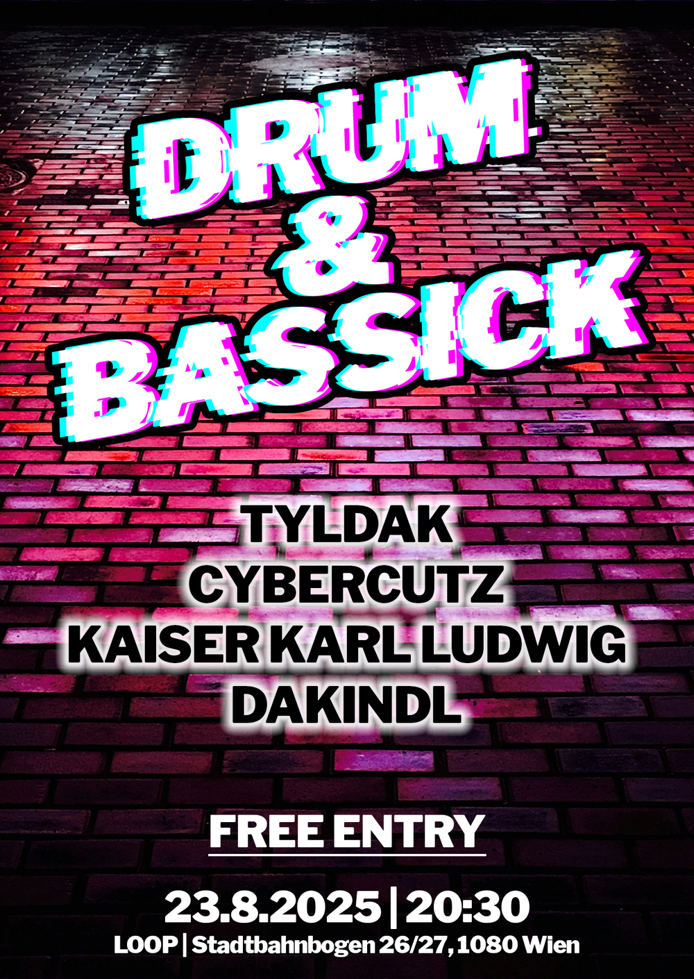Flyer for Drum & Bassick