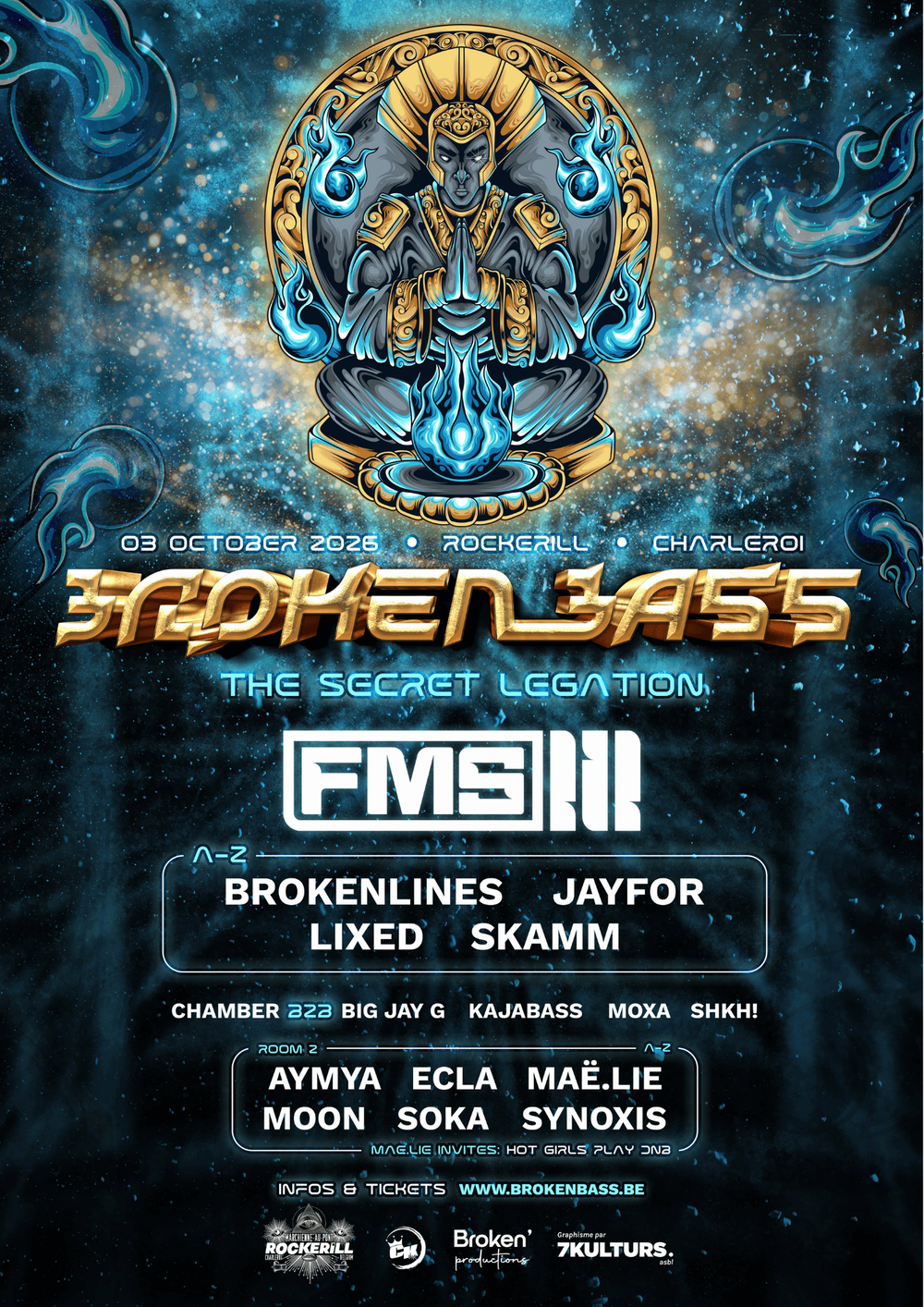 Flyer for Broken'bass - The Secret Legation XL EDITION