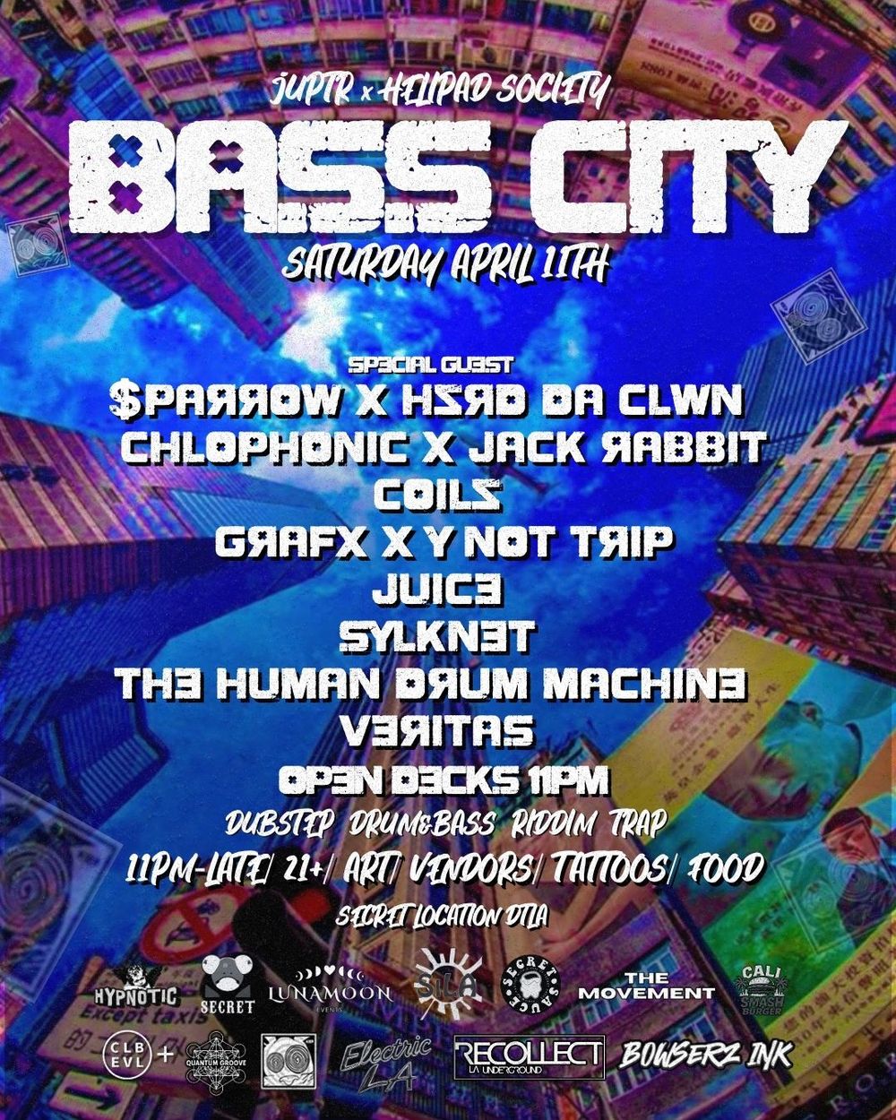 Flyer for BASSCITY