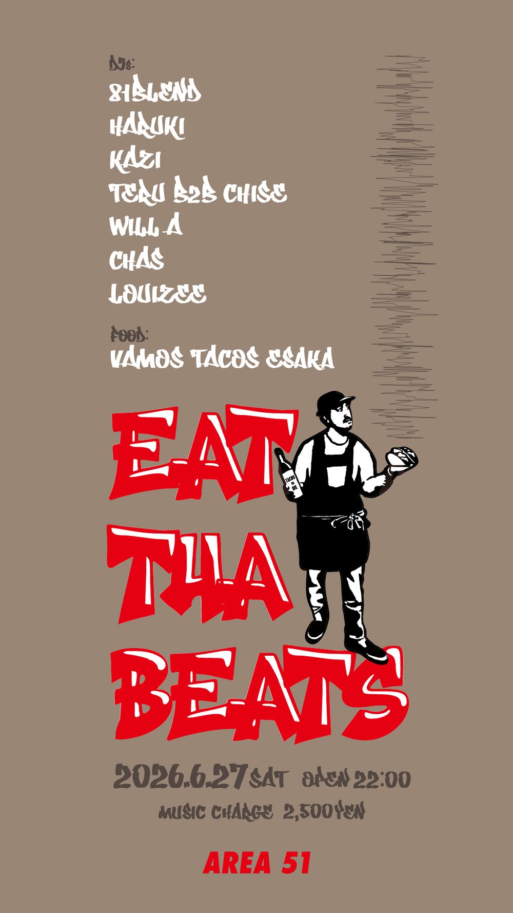 Flyer for EAT THA BEATS