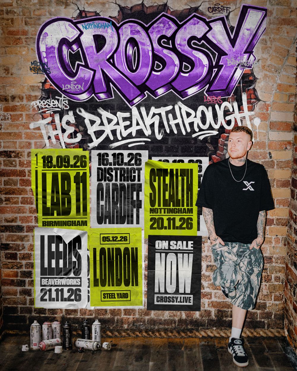 Flyer for Crossy presents: The Breakthrough - London